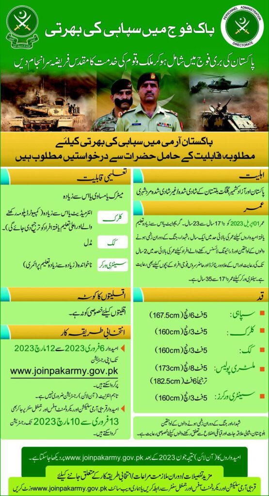 Join Pak Army 2024